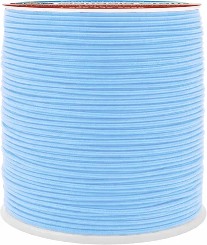 Miniatura 75 de Mandala Crafts Cuerdas elásticas color burdeos de 0.079 pulgadas para hacer joyas y cuentas, cuerda elástica de 76 yardas, hilo elástico redondo