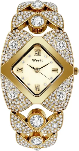 Gosasa Elegante reloj de pulsera de diamantes para mujer, joyería de moda, reloj de pulsera para mujer, resistente al agua, analógico, de cuarzo,