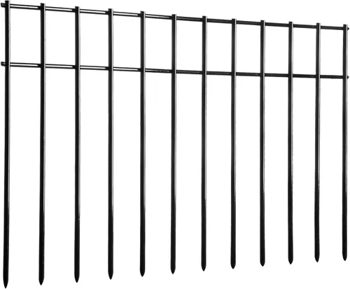 Adavin Valla de barrera para animales pequeños o medianos, paquete de 20 unidades, color negro, 20 pulgadas de largo x 12 pulgadas de alto, espacio