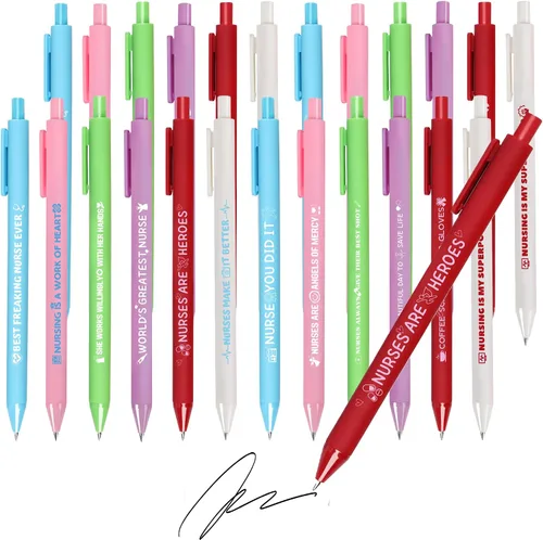 Miniatura 12 de 12 bolígrafos inspiradores motivacionales con citas positivas, regalos inspiradores para profesores, enfermeras, trabajadores, oficina, suministros