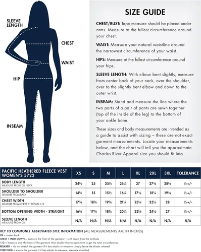 Miniatura 4 de Charles River Apparel Chaleco de forro polar jaspeado Pacific para mujer