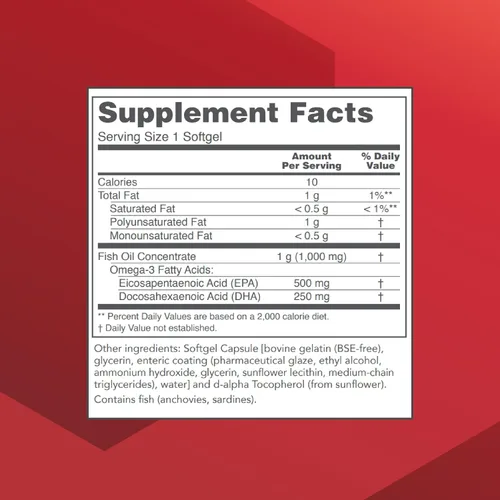 Miniatura 2 de PROTOCOL FOR LIFE BALANCE Ultra Omega-3-500mg EPA y 250mg DHA - Aceite de pescado para apoyo cerebral, salud del corazón y sistema nervioso*