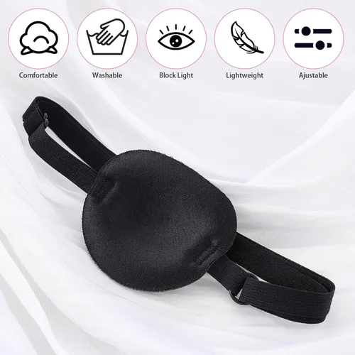 Miniatura 6 de 6 parches para los ojos ajustables 3D para ojos médicos para ojos derecho o izquierdo, parches para ojos perezosos, parches suaves y reutilizables
