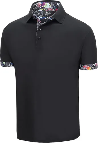 ZITY - Camisetas polo deportivas para hombre, con diseño de manga corta, para golf y tenis