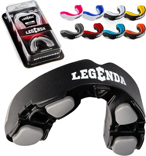 Miniatura 12 de Legenda Protector bucal deportivo con funda, protector bucal profesional para boxeo, fútbol, hockey, Jiu Jitsu, Muay Thai, MMA, lucha libre