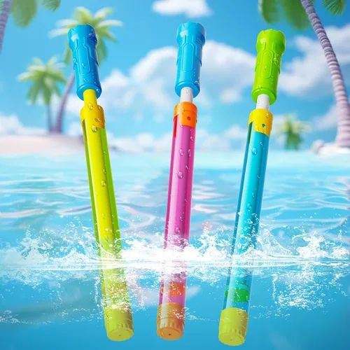 Pistola de agua para niños y adultos: 3 pistolas de agua para exteriores para niños de 3-4-5-8-12 años a granel, divertido juguete de chorros de