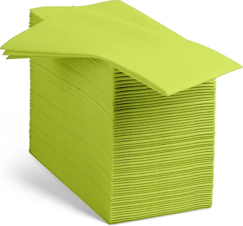 Miniatura 11 de 100 servilletas de papel de color beige con tacto de lino, suaves y absorbentes, para cocina, fiesta, boda, baño o cualquier ocasión (paquete de 100)