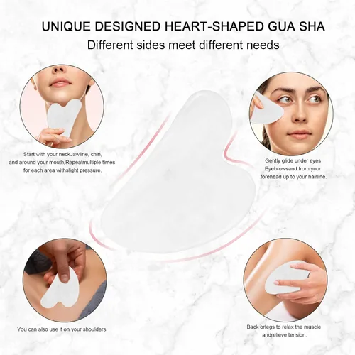 Miniatura 4 de Rodillo de jade para cara, masajeador facial para el cuidado de la piel, herramientas faciales Gua Sha para cara, cuello, ojos, reduce la hinchazón
