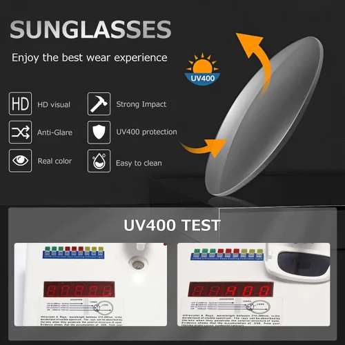 Miniatura 7 de kimorn Lentes de sol rectangulares para mujeres y hombres, modernos, retro, a la moda, gafas de sol vintage de los años 90, protección UV 400, marco
