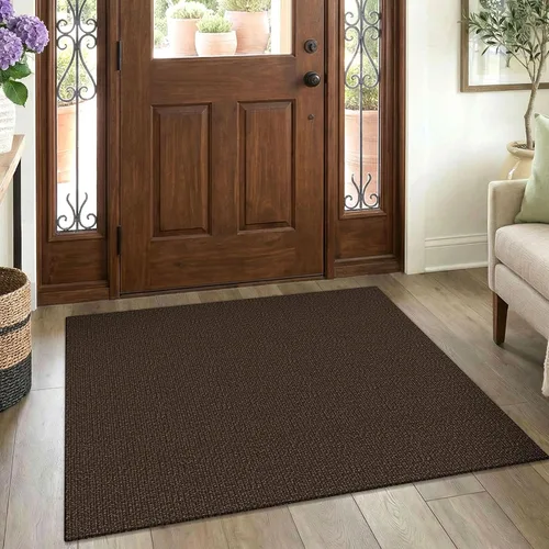 Miniatura 66 de EARTHALL Alfombra pequeña de 2 x 3 pies, lavable para entrada, antideslizante, trenzada, alfombra para puerta interior y exterior, alfombra tejida
