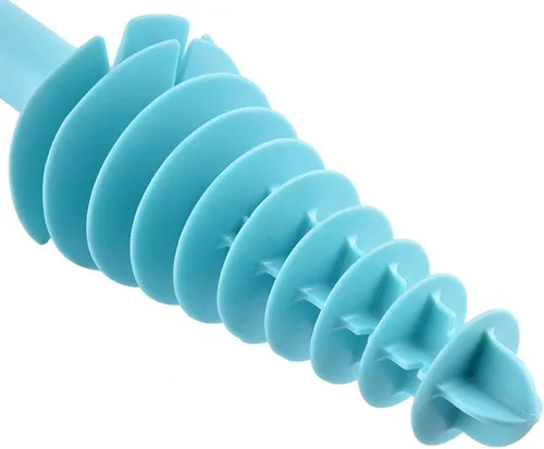 Miniatura 6 de Émbolo de inodoro flexible y removedor de obstrucciones para inodoros con sifón, émbolo de baño resistente con mango ABS, tubo de acero inoxidable