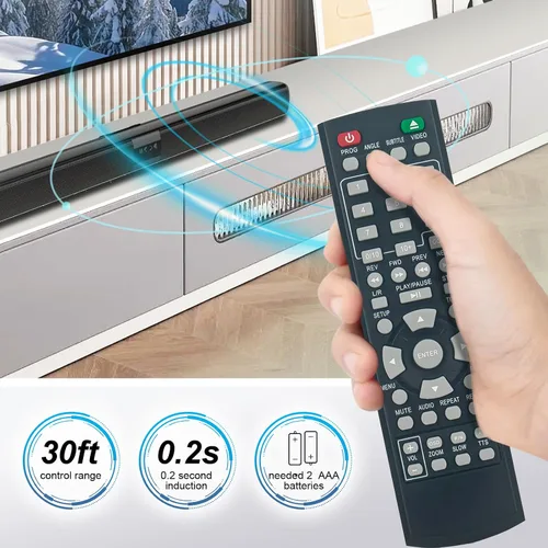 Miniatura 3 de XL-6046 Reemplazo de control remoto apto para ONN TV/reproductor de DVD 100008761 100093892 ONA18DP001 ONA19DP005 LR03 100008761OA