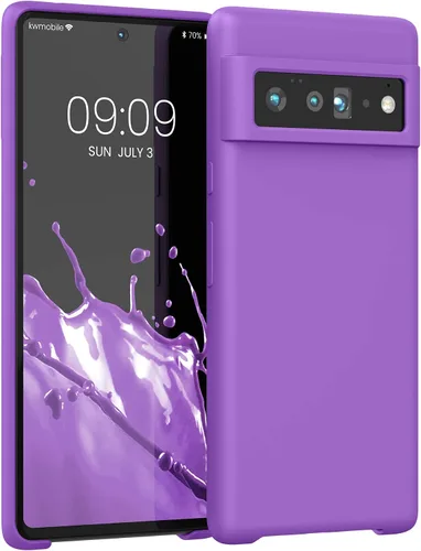 Miniatura 26 de kwmobile Funda Compatible con Google Pixel 6 Pro - Funda de Teléfono de Silicona TPU con Acabado Suave - Azul Caribe