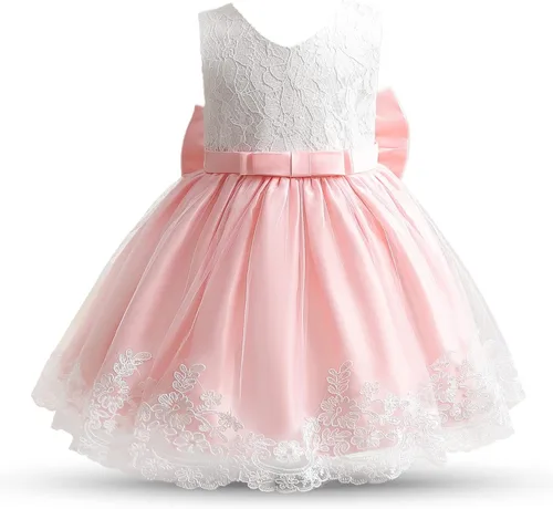 Miniatura 2 de NNJXD - Vestido de princesa de tul con flores, para usar en bodas, para niñas pequeñas y bebés