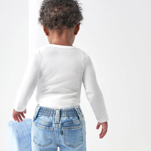 Miniatura 4 de Gerber Mono unisex de manga larga para bebé, paquete múltiple de entrelazado, 6.35 ozm