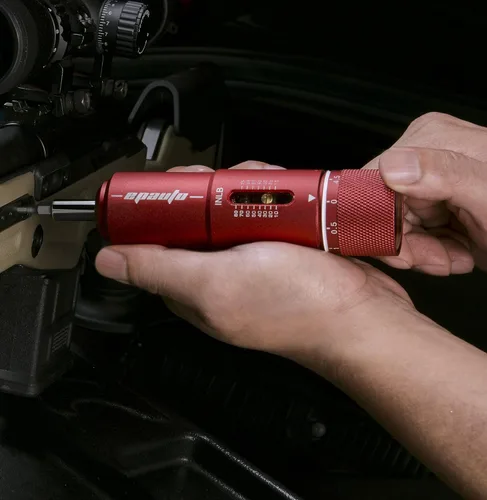 Miniatura 4 de EPAuto Llave de Torque Manual Destornillador para Armas de Fuego Cambios de Bicicleta, 10-80 in/Lbs - 28 Piezas, Rojo