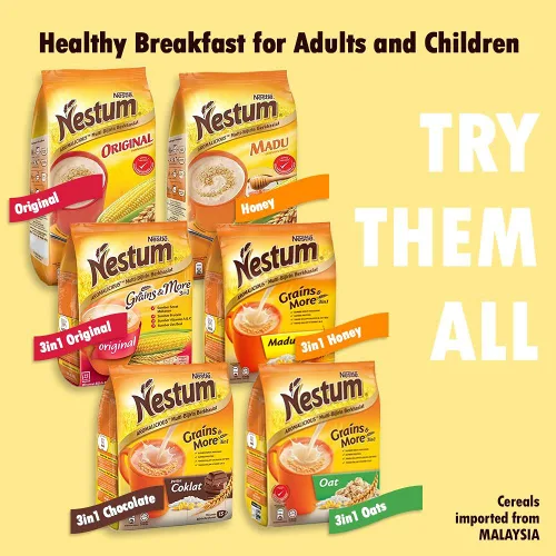 Miniatura 3 de Nestum All Family - Bebida instantánea de leche Ce'real 3 en 1 y paquete de 1 paquete Nestle Ce'real Snack Bundle