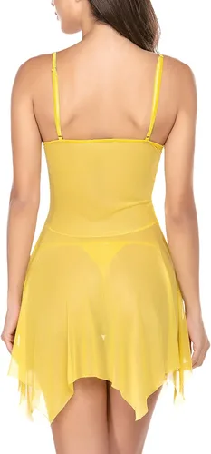 Miniatura 7 de Avidlove - Babydoll para mujer, prenda ajustada de encaje, ropa de dormir, prendas estilo Boudoir, ropa intima femenina disponible en tallas