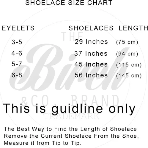 Miniatura 3 de BIRCH's Oval Shoelaces 27 Colors Half Round 14" Shoe Laces 4 Different Lengths