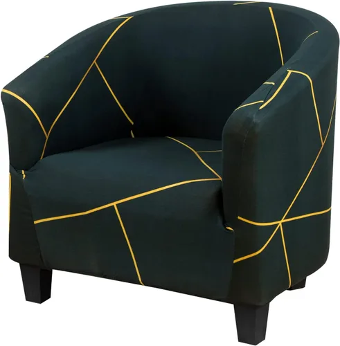 Miniatura 9 de HOTNIU Funda para silla de club, fundas para sillas de bañera para sillones, funda de sillón de alta elasticidad, protector de muebles para sala