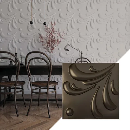 Miniatura 39 de Ekena Millwork WP20X20ACWH 19 5/8 pulgadas de ancho x 19 5/8 pulgadas de alto Acacia EnduraWall Decorativo 3D Panel de Pared Cubre 2.67 pies