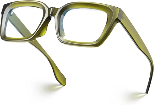 Miniatura 14 de VISOONE MONTANA - Lentes cuadrados gruesos con bloqueo de luz azul con antideslumbramiento para mujeres trabajadoras y hombres