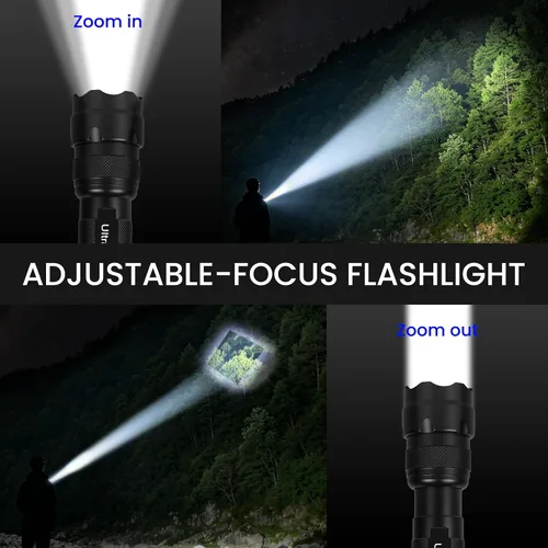 Miniatura 6 de ULTRAFIRE Mini linterna de un solo modo con funda, 1200 lúmenes de alto lumen zoomable linterna LED de mano linterna de servicio con funda