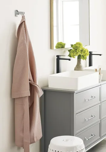 Miniatura 2 de Amerock BH36050PN Gancho doble para bata de baño de níquel pulido 2-15/16 pulgadas (2.953 in) de longitud Davenport Gancho para toallas