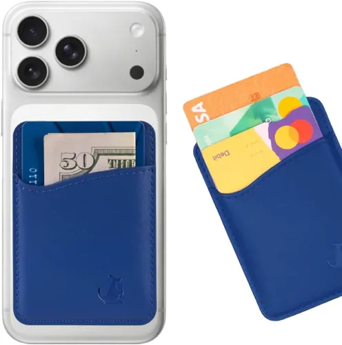 Miniatura 15 de Wallaroo Premium - Tarjetero adhesivo de cuero para teléfono celular - Para Android e iPhone - Para mujeres y hombres - Resistente con forro