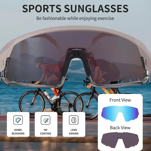 Miniatura 6 de BangLong Gafas de sol deportivas para ciclismo, protección UV400, para pesca, conducción, correr, béisbol, para hombres y mujeres