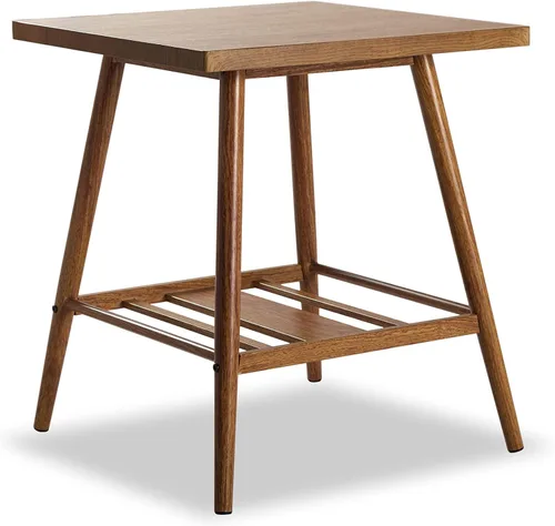 Miniatura 6 de AMNOOL Modern 19.7 Inch Coffee Table Brown Coffee Table Living Room Coffee Table Bedroom Coffee Table Storage Coffee Table Coffee Table Decoration
