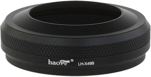 Miniatura 6 de Haoge LH-X49B 2 en 1 - Juego de parasol de lente ultrafino de metal con anillo adaptador para cámara Fuji Fujifilm FinePix X70 X100 X100S X100T