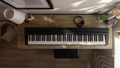 Miniatura 2 de Yamaha P71 - Piano digital con pedal de sostenido y fuente de alimentación (88 teclas)