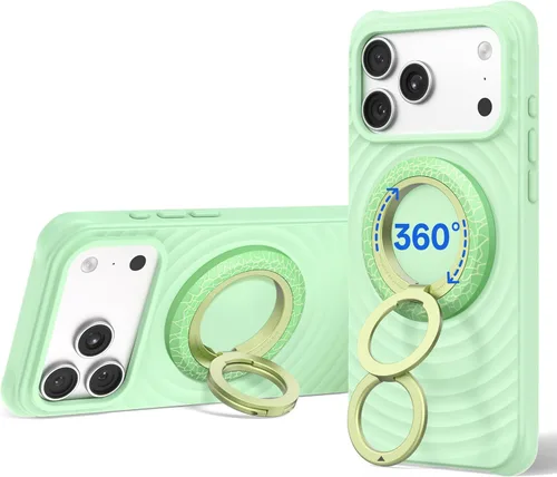 Miniatura 29 de SYNCWIRE Soporte magnético para anillo de teléfono MagSafe, rotación de 360°, agarre magnético de doble cara, soporte de anillo para teléfono