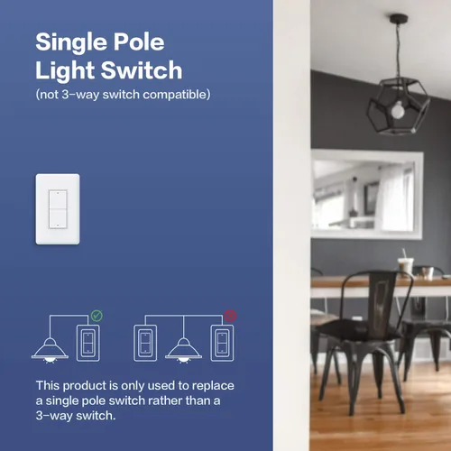 Miniatura 5 de Aqara - Interruptor de luz inteligente (sin neutro, interruptor doble), requiere AQARA HUB, interruptor de luz Zigbee, control remoto