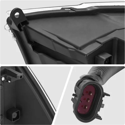 Miniatura 8 de DNA MOTORING Par de faros LED compatibles con Ram 1500 2500 3500 13-18, luces de proyector de haz alto y doble bajo, LED Switchback, cromado