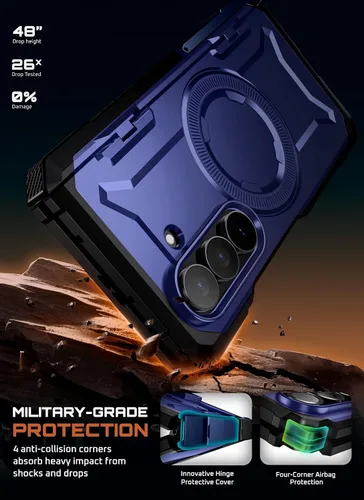 Miniatura 3 de SUPCASE Funda para Samsung Galaxy Z Fold 7 con Soporte (UB Grip), [Compatible con MagSafe] [Protector de Pantalla de Vidrio Templado Integrado]