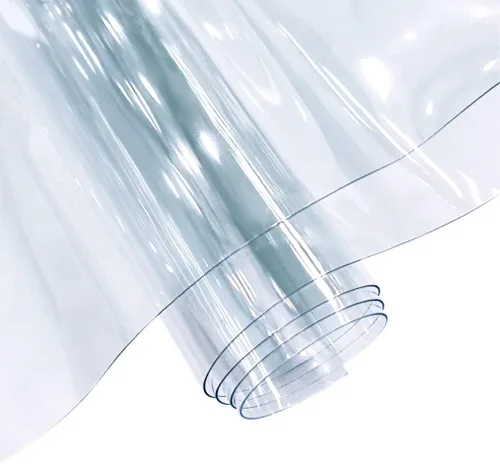 Miniatura 2 de XHT 30x135cm Vinilo de PVC transparente, 0.4mm Lámina de neón de color sólido resistente al agua, tela super transparente con espejo para hacer