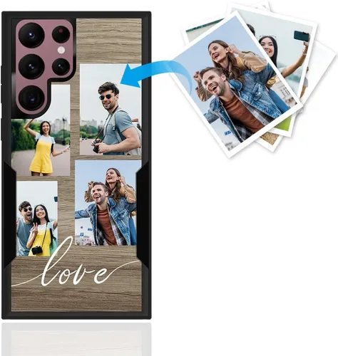 Miniatura 135 de Funda protectora personalizada para Samsung Galaxy S22 Ultra 5G (versión 2022), funda protectora de doble capa resistente con múltiples fotos, a