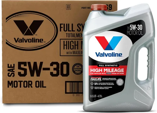 Miniatura 73 de Valvoline - Aceite de motor de mezcla sintética SAE 10W-40 de alto millaje, con MaxLife Technology, 5 cuartos de galón
