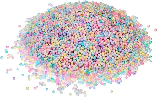 MECCANIXITY Bolas de espuma de cuentas de espuma de 0.079 a 0.118 pulgadas para decoraciones de bodas y fiestas, pequeñas bolas de embalaje, Colores