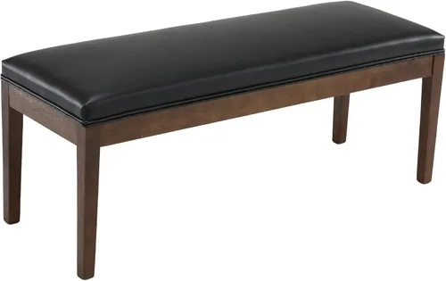 Banco de comedor de piel sintética, banco de entrada, banco de zapatos, otomano para pasillo, sala de estar, dormitorio, extremo de la cama,