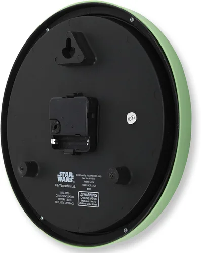 Miniatura 4 de Accutime Reloj de Star Wars – Reloj de pared para niños Mandalorian de Star Wars – Reloj de pared Baby Yoda para adultos y niños – Ideal