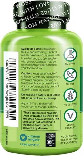 Miniatura 8 de NATURELO Suplemento de calcio – con vitamina C, vitamina D3, K2 y calcio, magnesio y zinc para fortalecer los huesos con calcio de 600 mg – a base