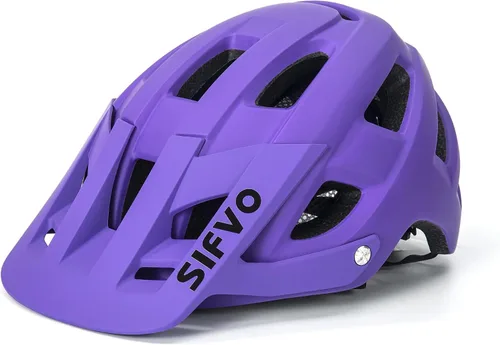 Miniatura 8 de Casco de bicicleta, cascos de bicicleta SIFVO para hombres y mujeres, casco de bicicleta de montaña con visera, cascos para adultos a jóvenes, casco