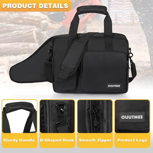 Funda de transporte para motosierra, impermeable, plegable, bolsa de almacenamiento compatible con EGO, Dewalt, Greenworks - Motosierra eléctrica
