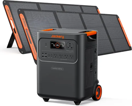 Miniatura 16 de Jackery - Estación de energía portátil HomePower 3600 Plus, salida de CA de 3600 W, generador solar LFP de 3584 Wh, expandible hasta 43 kWh