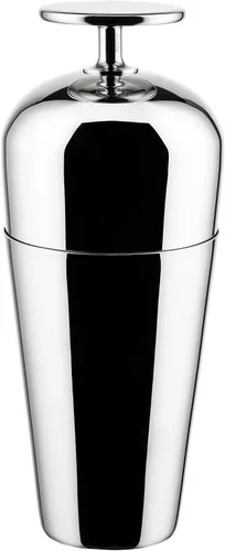 Alessi The Tending Box GIA26 - Coctelera Parisienne Design - Coctelera con una parte inferior y otra superior con pomo, en acero inoxidable 18/10,