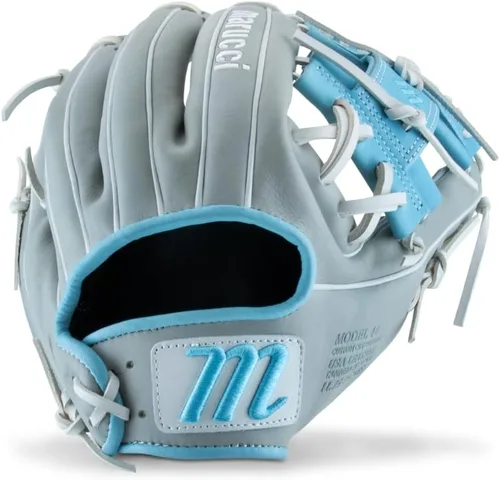 Miniatura 11 de MARUCCI Serie de guantes de béisbol Cypress Series 11.75" - ROSA/AZUL REAL