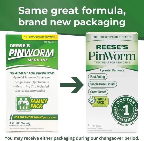 Miniatura 3 de REESE'S PINWORM Líquido medicinal para toda la familia, fuerza de prescripción completa, 2 onzas, # 1 recomendado por el médico, desparasitante